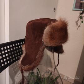 Colbacco Vintage Peacock Feather Vera Volpe Rossa