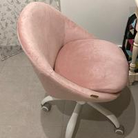 Sedia da Studio, Sedia Girevole di Peluche e PU, P