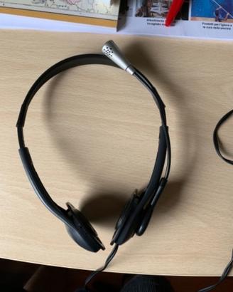 Cuffie / auricolari con microfon e jack doppio out