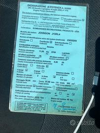 Motore fuoribordo Jhonson 15cv gambo lungo