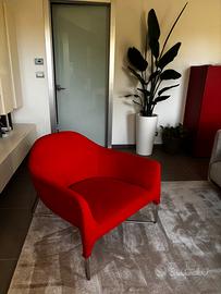 Poltrona Poliform in tessuto Arancione - mod. Bali