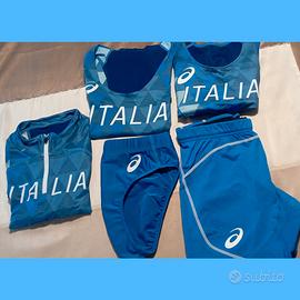 set originale nazionale italiana di atletica donna