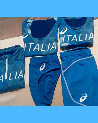 set originale nazionale italiana di atletica donna