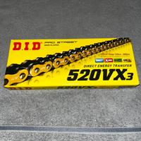 catena di trasmissione DID 520 VX3 gold NUOVA