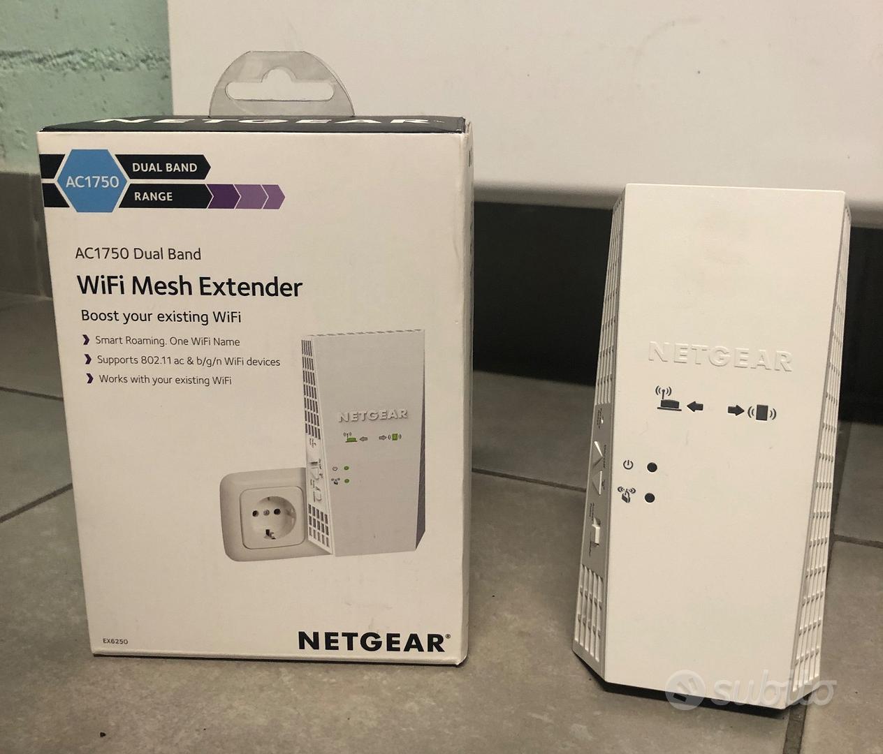 Netgear Ripetitore Wifi Mesh Ac1750 Ex6250, Wifi E - Informatica In vendita  a Brescia
