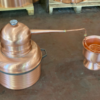 Alambicco distillatore da 40 litri in rame, PROFES