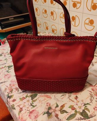borsa Trussardi Jeans rossa