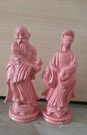 Coppia Statue Orientali vintage 