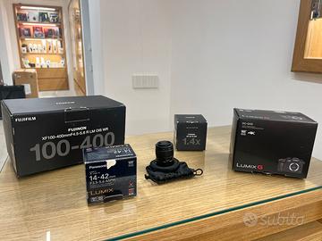 Kit Fotografico Fujifilm+Panasonic Lumix+Obiettivi