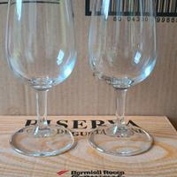 6 bicchieri Bormioli in vetro da cl 21,5 Nuovi 