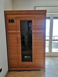 Sauna ad infrarossi in legno ed IR 120x100 h 173