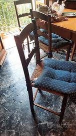 sedie di campagna vecchie e originali