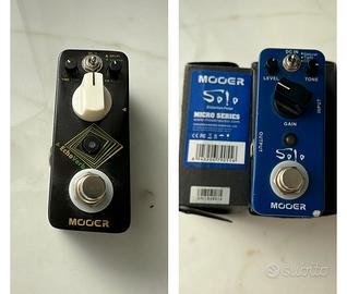 Mooer Solo distortion e Mooer Echo Verb reverb