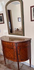 Consolle con ante in stile classico con specchio