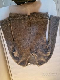 cardigan lana da donna taglia L grigio
