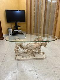 Sirena in marmo con vetro