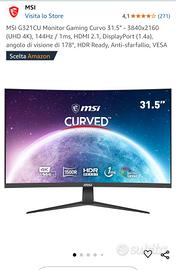 monitor gaming msi 32  4k