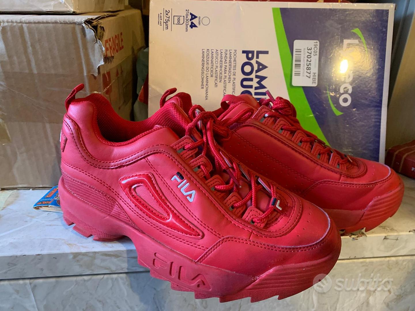 scarpe fila rosse Abbigliamento e Accessori In vendita a Latina