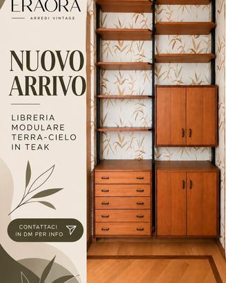 Libreria Terra-cielo stile scandinavo vintage