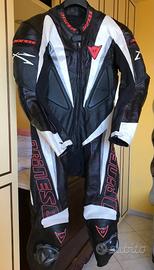 Tuta moto in pelle intera Dainese