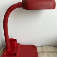 Lampada rossa da scrivania-tavolo vintage
