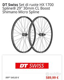 Cerchi DT Swiss HX 1700 Boost microspline 