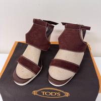 Sandali tacco TODS pelle scamosciata 37