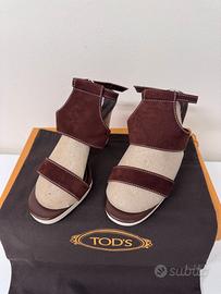 Sandali tacco TODS pelle scamosciata 37