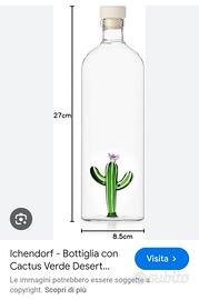Ichendorf bottiglia vetro cactus MAI USATA