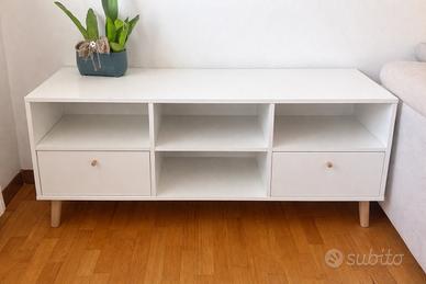 Mobiletto bianco stile moderno arredamento/TV