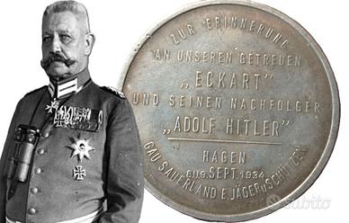 MEDAGLIA HITLER HINDENBURG GERMANIA WW2 TERZ REICH