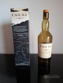 Bottiglia whisky Caol Ila 12 vuota