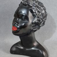 mezzo busto in gesso patinato 