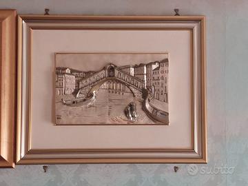 Quadro argento Danieli RITIRO SU ROMA 