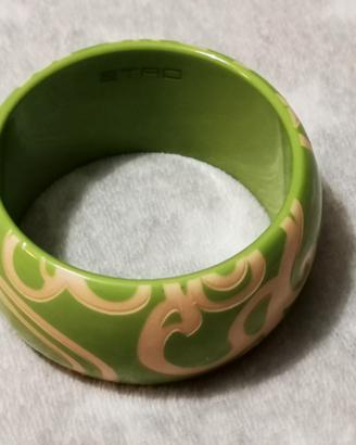 Bracciale rigido Etro Verde con decorazioni