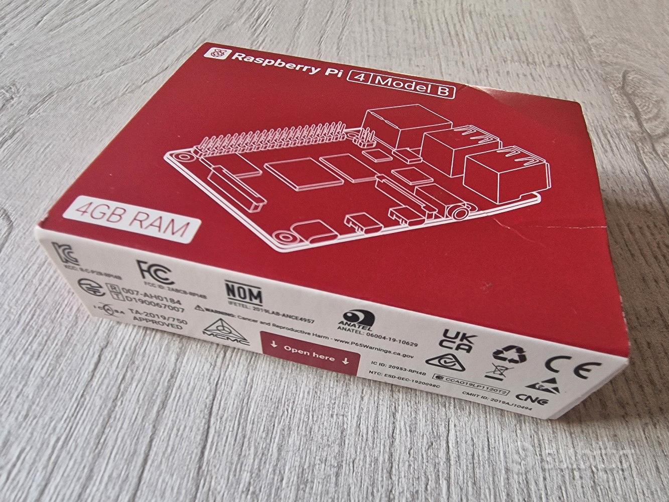 Raspberry Pi 4 Model B con 4 GB di RAM NUOVO - Informatica In vendita a ...