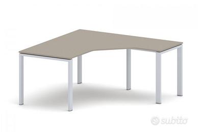 Scrivania workstation 160-160x80 + cassettiera 2pz