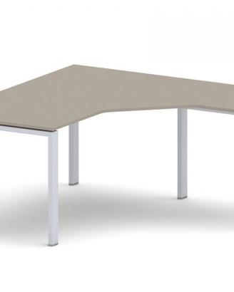 Scrivania workstation 160-160x80 + cassettiera 2pz