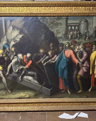 Resurrezione di Lazzaro Dipinto Risalente al 1500