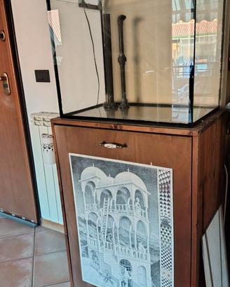 Acquario marino con sump 120 lt