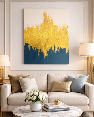 Tela “Abisso di Luce”, 50*70cm realizzata a mano