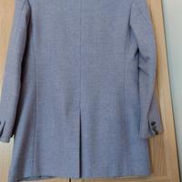 Giacca blazer in lana pettinata, lilla, elegante