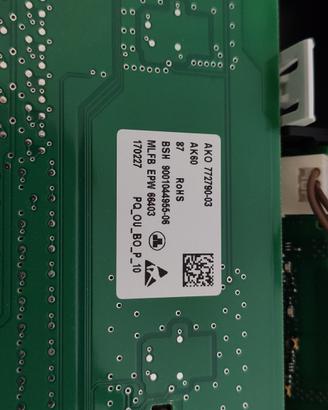scheda elettronica lavatrice bosch classe 8