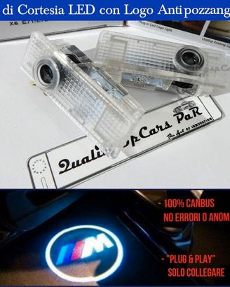 Proiettori LED logo M sottoporta luci cortesia BMW