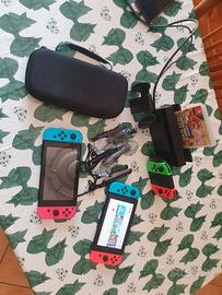Doppia nintendo switch+giochi+accessori vari tv