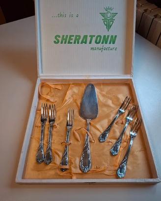 Servizi dolce vintage silverplated per 6 persone