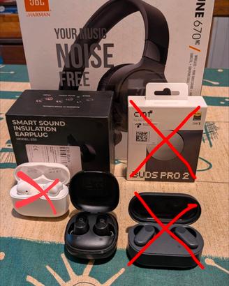 Set cuffie / auricolari (leggi la descrizione)