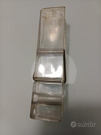 Fermacarte Vintage in plexiglass ben conservato