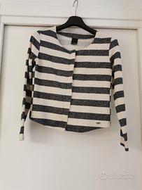 Blazer righe bianche blu donna Coconuda S