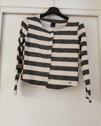 Blazer righe bianche blu donna Coconuda S